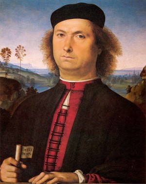 Oil Portrait Painting - Portrait of Francesco delle Opere 1494 by Perugino ,Pietro