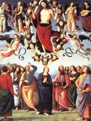 Oil perugino ,pietro Painting - The Ascension of Christ   1496-98 by Perugino ,Pietro