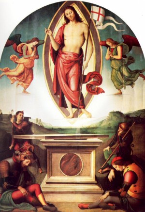 Oil perugino ,pietro Painting - The Resurrection of Christ    1499-1510 by Perugino ,Pietro