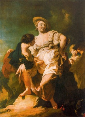 Oil piazzetta, giovanni battista Painting - The Fortune Teller  1740 by Piazzetta, Giovanni Battista