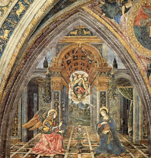  Photograph - Borgia Apartments, Hall of the Mysteries of the Faith by Pinturicchio