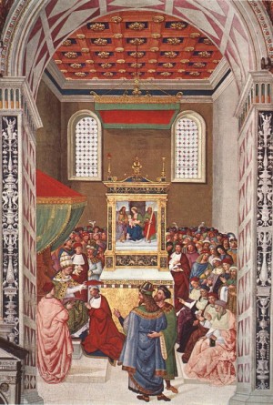 Oil pinturicchio Painting - Piccolomini Receives the Cardinal Hat  1502-08 by Pinturicchio