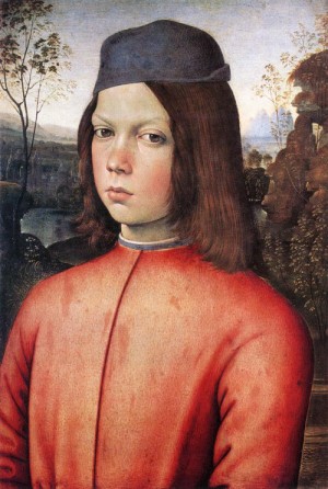 Oil pinturicchio Painting - Portrait of a Boy    1481-83 by Pinturicchio