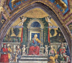 Oil pinturicchio Painting - The Arts of the Quadrivium, Music by Pinturicchio