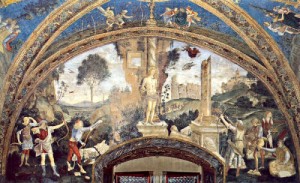 Oil pinturicchio Painting - The Martyrdom of Saint Sebastian by Pinturicchio