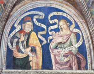  Photograph - The Prophet Hosea and the Delphic Sibyl by Pinturicchio