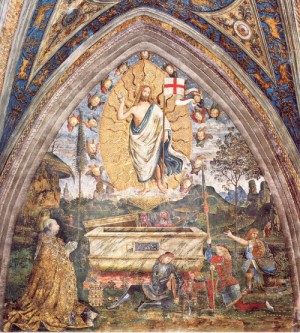 Oil pinturicchio Painting - The Resurrection by Pinturicchio