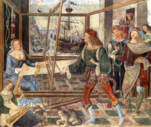 Oil pinturicchio Painting - The Return of Odysseus   1509 by Pinturicchio