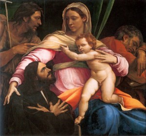  Photograph - The Virgin and Child with Saints and a Donor   1520 by Piombo, Sebastiano del