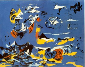 Oil blue Painting - Blue   c. 1943 by Pollock,Jackson