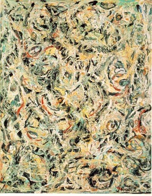 Oil the Painting - Eyes in the Heat 1946 by Pollock,Jackson