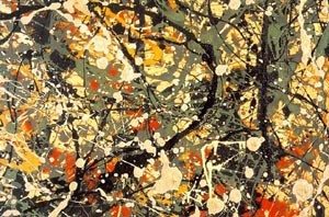 Oil pollock,jackson Painting - No 8 1949 DETAIL 2 by Pollock,Jackson