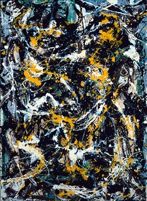 Oil pollock,jackson Painting - Number 5 by Pollock,Jackson