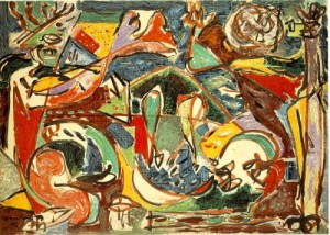 Oil the Painting - The Key    1946 by Pollock,Jackson