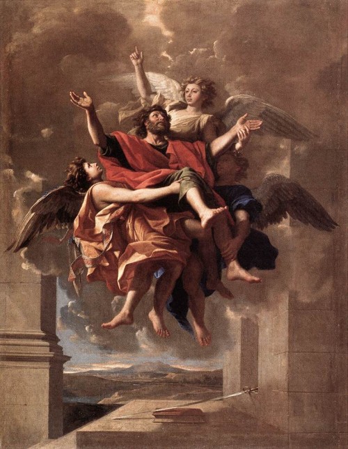 The Ecstasy of St Paul   1649-50 by Poussin, Nicolas