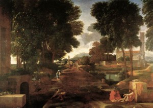 Oil poussin, nicolas Painting - A Roman Road    1648 by Poussin, Nicolas