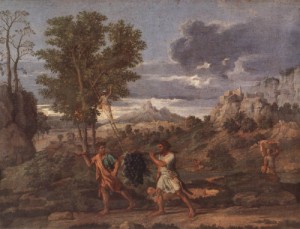 Oil poussin, nicolas Painting - Autumn    1660-64 by Poussin, Nicolas