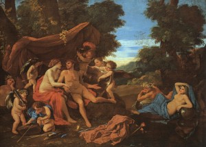 Oil poussin, nicolas Painting - Mars and Venus, 1627-29 by Poussin, Nicolas