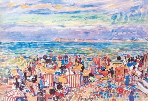 Oil Painting - St. Malo No. 2   1907 by Prendergast, Maurice Brazil