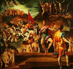 Oil Painting - Martyrdom of St Maurice and the Theban Legions by Pontormo, Jacopo da