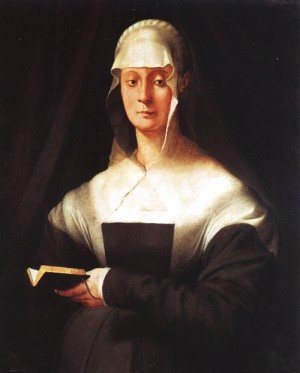 Oil portrait Painting - Portrait of Maria Salviati, by Pontormo, Jacopo da