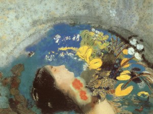 Oil Painting - Ophelia, 1900-1905 by Redon, Odilon