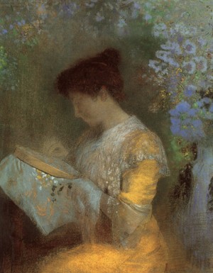 Oil redon, odilon Painting - Portrait of Madame Arthur Fontaine, 1901 by Redon, Odilon