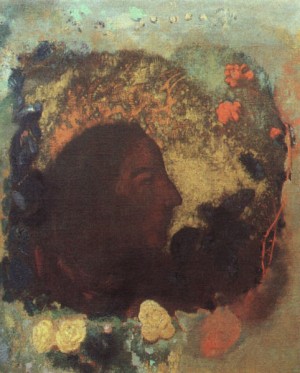 Oil redon, odilon Painting - Portrait of Paul Gauguin, 1903-05 by Redon, Odilon