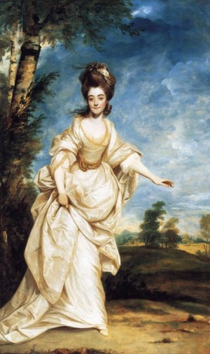 Oil reynolds, sir joshua Painting - Diana Sackville. 1777. by Reynolds, Sir Joshua