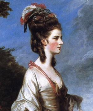 Oil reynolds, sir joshua Painting - Jane, Countess of Harrington. Detail. 1775. by Reynolds, Sir Joshua