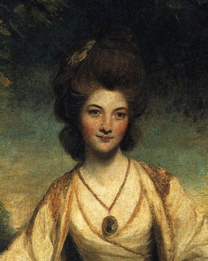 Oil reynolds, sir joshua Painting - Lady Elizabeth Compton. Detail. 1781. by Reynolds, Sir Joshua