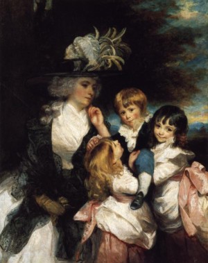 Oil reynolds, sir joshua Painting - Lady Smith and Children. 1787. by Reynolds, Sir Joshua