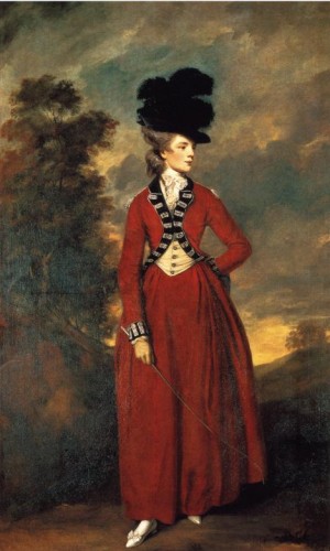 Oil reynolds, sir joshua Painting - Lady Worsley. 1776. by Reynolds, Sir Joshua
