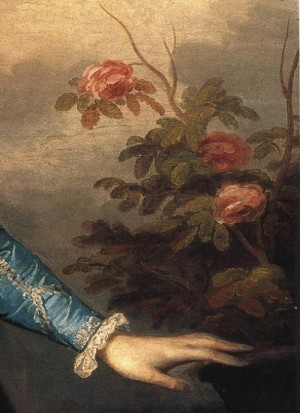 Oil reynolds, sir joshua Painting - Miss Elizabeth Ingram. Detail. 1757.   1 by Reynolds, Sir Joshua