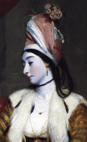 Oil reynolds, sir joshua Painting - Mrs Baldwin. Detail. 1782. by Reynolds, Sir Joshua