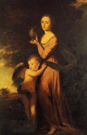 Oil Painting - Mrs Crewe. 1760-61. by Reynolds, Sir Joshua