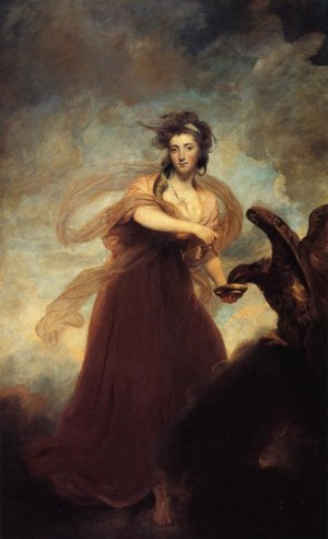Oil reynolds, sir joshua Painting - Mrs John Musters. 1782. by Reynolds, Sir Joshua