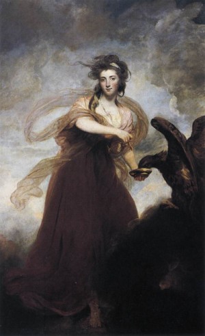 Oil reynolds, sir joshua Painting - Mrs. Musters as Hebe    1785 by Reynolds, Sir Joshua
