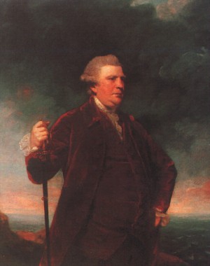 Oil reynolds, sir joshua Painting - Portrait of Admiral Viscount Keppel, 1780 by Reynolds, Sir Joshua