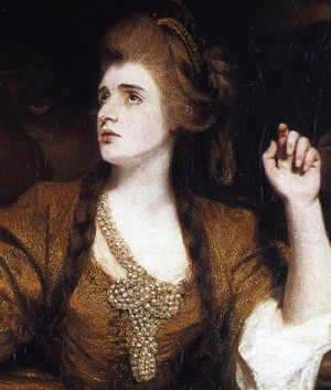 Oil Painting - Sarah Siddon as the Tragic Muse. Detail. 1783-84 by Reynolds, Sir Joshua