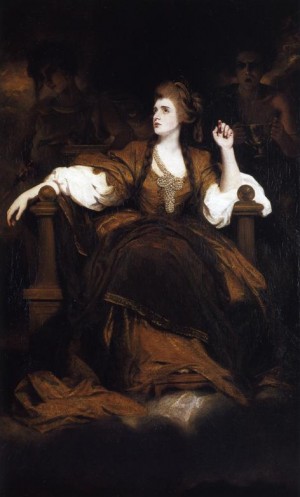Oil reynolds, sir joshua Painting - Sarah Siddons as the Tragic Muse. 1783-84. by Reynolds, Sir Joshua