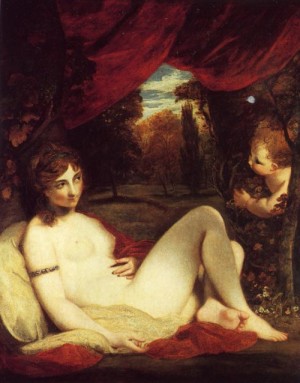 Oil Painting - Venus.   c. 1785. by Reynolds, Sir Joshua