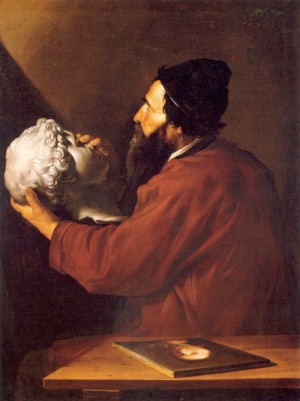 Oil Painting - Allegory of Touch   1613 by Ribera, Jusepe de