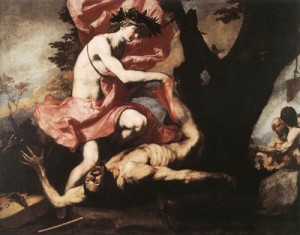 Oil ribera, jusepe de Painting - Apollo Flaying Marsyas    1637 by Ribera, Jusepe de