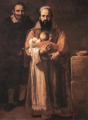 Oil ribera, jusepe de Painting - Magdalena Ventura with Her Husband and Son   1631 by Ribera, Jusepe de