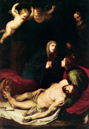 Oil ribera, jusepe de Painting - Pieta   1637 by Ribera, Jusepe de