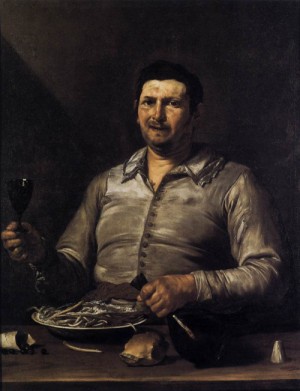 Oil ribera, jusepe de Painting - Sense of Taste    1613-16 by Ribera, Jusepe de
