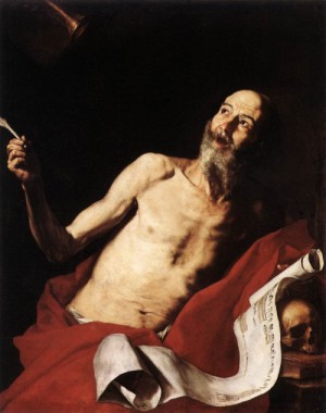 Oil ribera, jusepe de Painting - St Jerome    1637 by Ribera, Jusepe de