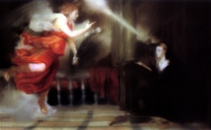 Oil richter, gerhard Painting - Annunciation after Titian  1973 by Richter, Gerhard