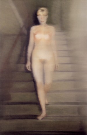 Oil richter, gerhard Painting - Ema (Nude on a Staircase)  1966 by Richter, Gerhard